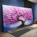 Quadro Decorativo Primavera Mística: Renove Seu Espaço - quadros decorativos para sala 1 Tela, 1 Tela Horizontal - em ambiente decorado