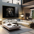 Quadro Decorativo Expressão Divina - Toque Celestial - quadros decorativos 1 Tela, 1 Tela Horizontal - em escritorio elegante