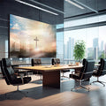 Quadro Decorativo Cruz no Campo - Aura de Paz ao Entardecer - quadros decorativos para sala 1 Tela, 1 Tela Horizontal - em quarto contemporaneo