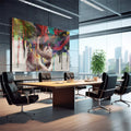 Quadro Decorativo Abraço Colorido: Paixão e Amor - quadros decorativos para sala 1 Tela, 1 Tela Horizontal - em quarto contemporaneo