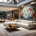 Quadro Decorativo Coração Cósmico: Inspiração Única - quadros decorativos para sala 1 Tela, 1 Tela Horizontal - em quarto contemporaneo