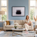 Porsche 911 GT3 fosco de traseira com aerofólio e lanterna vermelha em estúdio branco, quadro decorativo