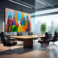 Quadro Decorativo: A Última Ceia em Detalhes Realistas - quadros decorativos 1 Tela, 1 Tela Horizontal - em escritorio elegante