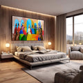 Quadro Decorativo: A Última Ceia em Detalhes Realistas - quadros decorativos para sala 1 Tela, 1 Tela Horizontal - em living room premium