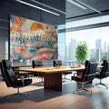 Quadro Decorativo Santa Ceia Cubista: Inspiração Divina - quadros decorativos para sala 1 Tela, 1 Tela Horizontal - em quarto contemporaneo