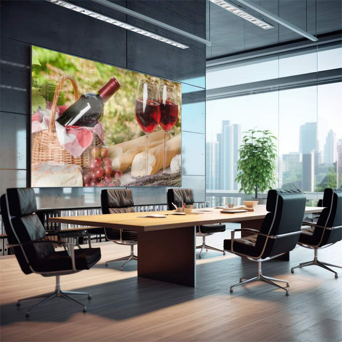 Quadro Decorativo: Celebração Campestre Única - quadros decorativos para sala 1 Tela, 1 Tela Horizontal - em living room premium
