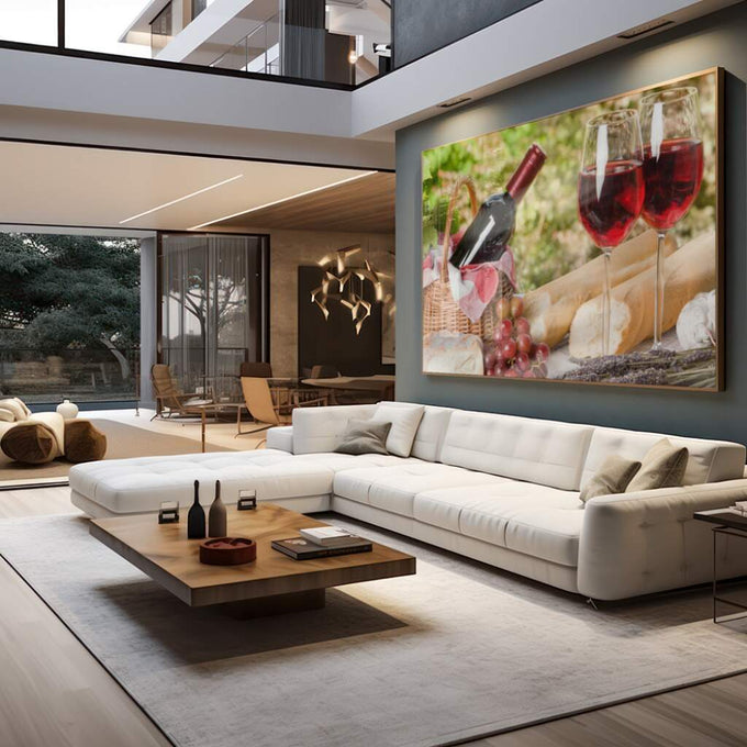 Quadro Decorativo: Celebração Campestre Única - quadros decorativos para sala 1 Tela, 1 Tela Horizontal - em quarto contemporaneo