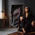 Quadro Decorativo Elegância do Vinho - Toque de Classe Único - quadros decorativos para sala 1 Tela Vertical, 3 Telas - em quarto contemporaneo