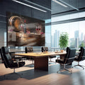 Quadro Decorativo: Essência de Vinho e Frutas, Charme Puro - quadros decorativos 1 Tela, 1 Tela Horizontal - em escritorio elegante